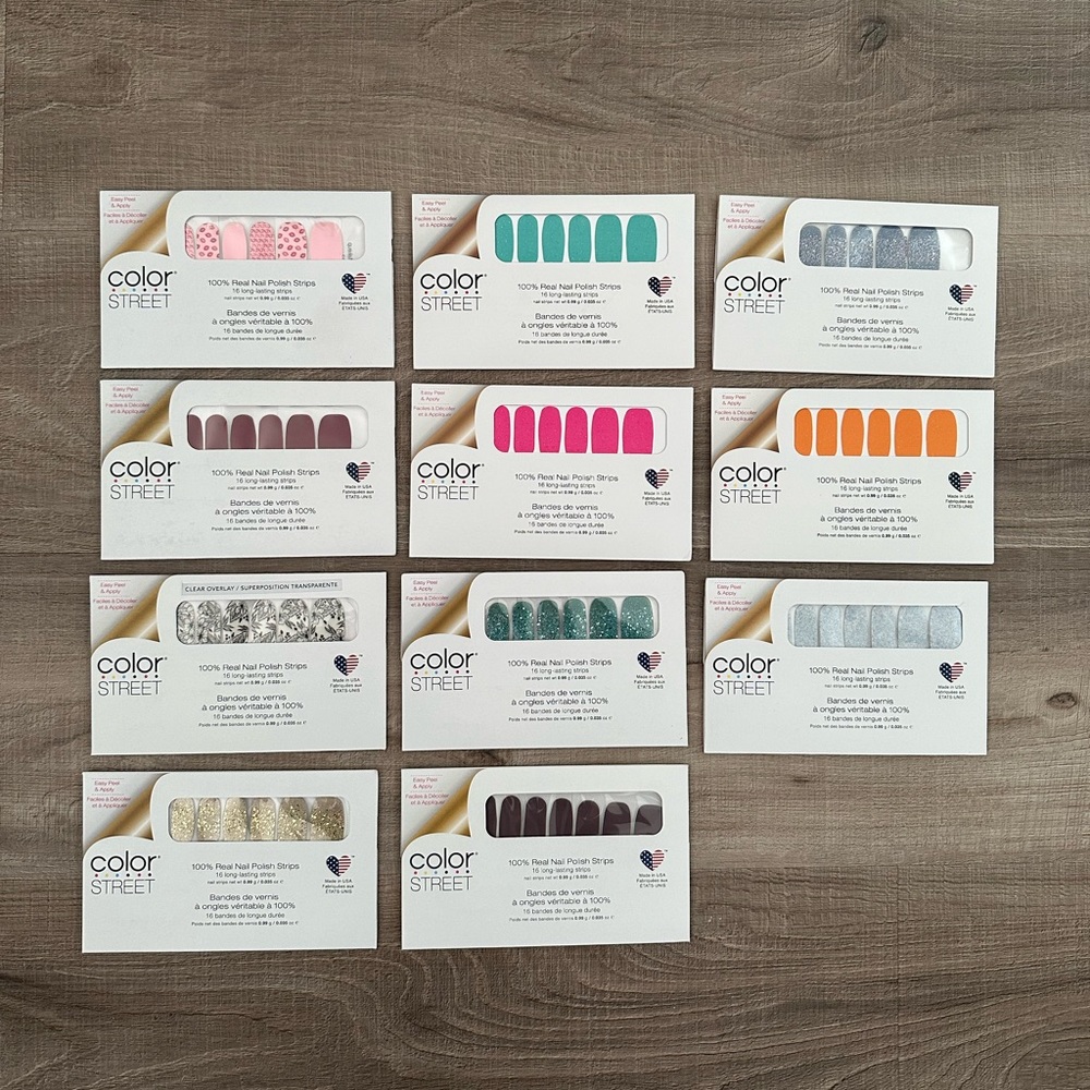 Color Street Nail Polish Strips Bundle